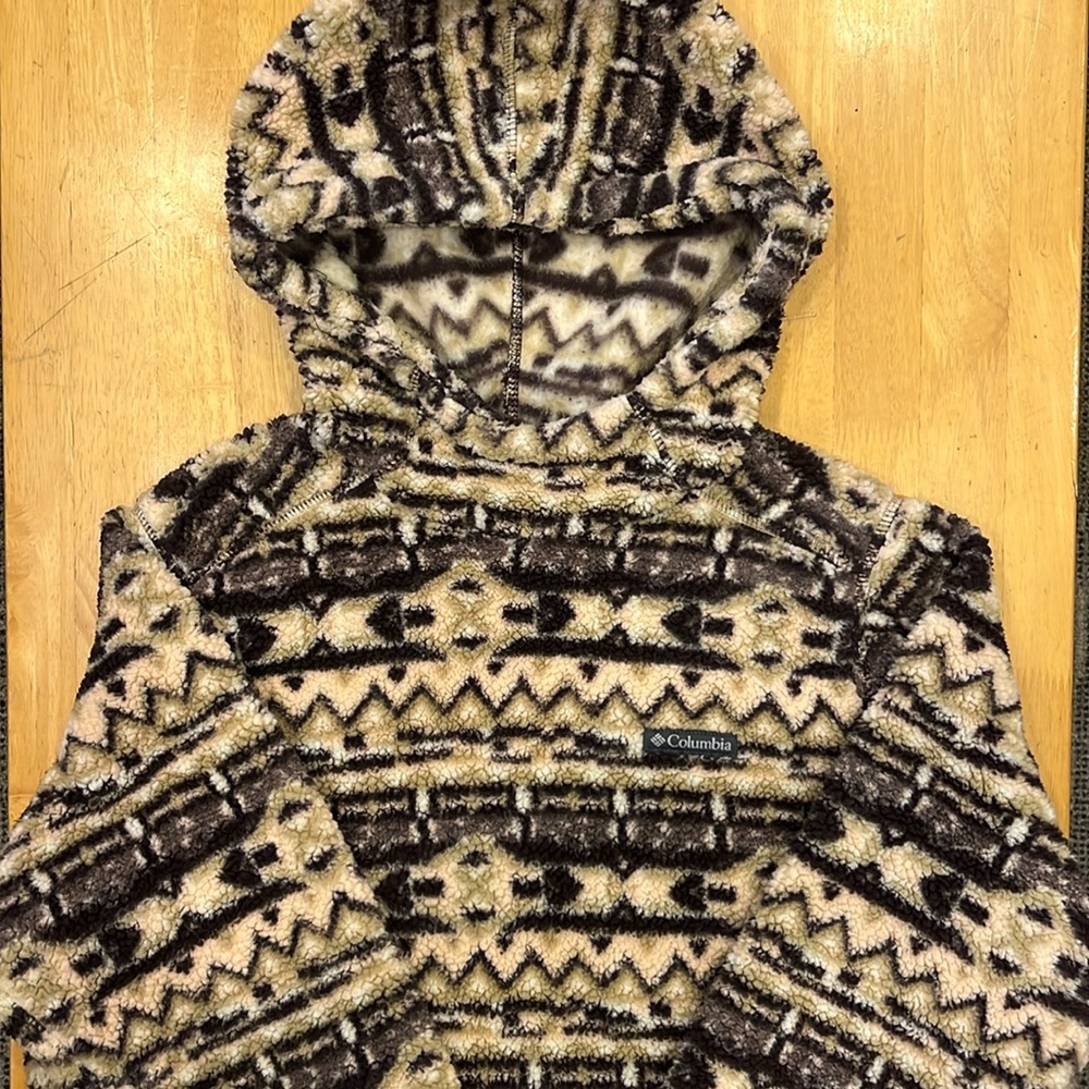Columbia hooded fleece, W’s size L